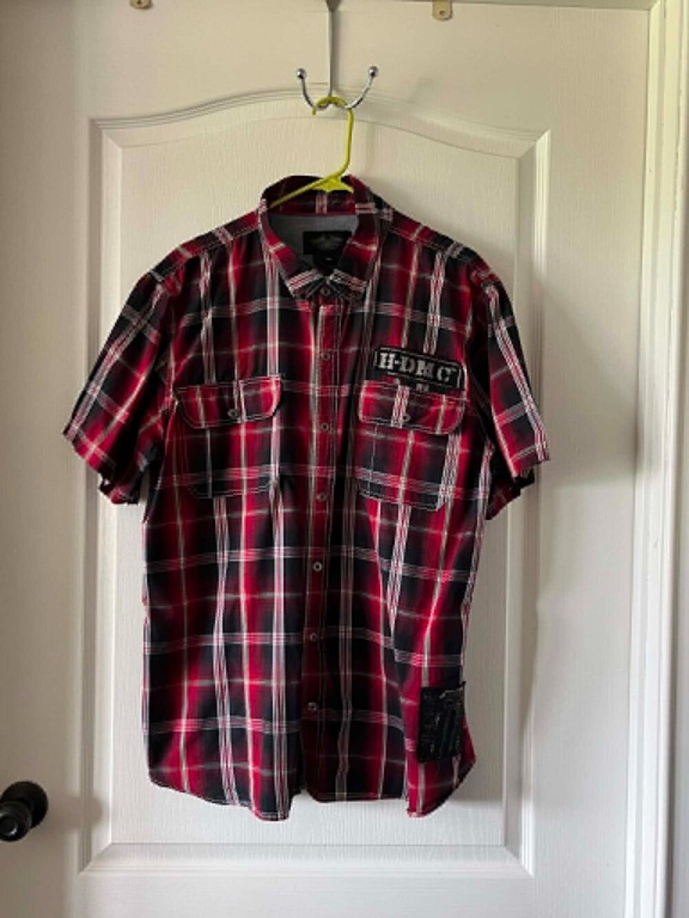 Harley Davidson Men's Short Sleeve Embroidered H-DMC patch on the chest size 2XL